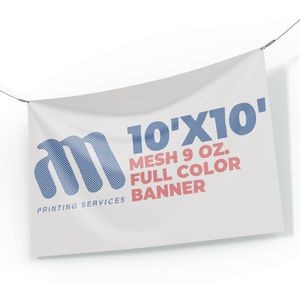 Mesh Banner 9 Oz. Full Color (10'x10')