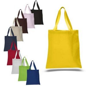 10 Oz. Cotton Canvas Solid Color Tote Bag (25 Colors Available)
