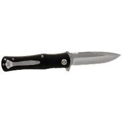 Folding Knife, Black w/Stainless Steel Blade - Black