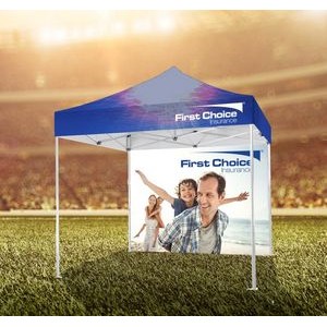 10' X 10' Tent w/ Full Color Canopy and Back Wall