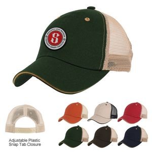 Two-Tone Washed Cotton Trucker Cap