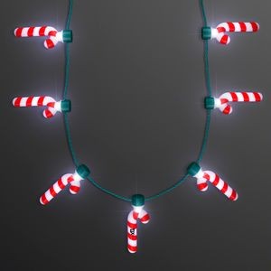 Candy Cane Lights Christmas Party Necklace - Domestic Imprint