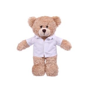 Soft Plush Tan Bear in Doctor Jacket