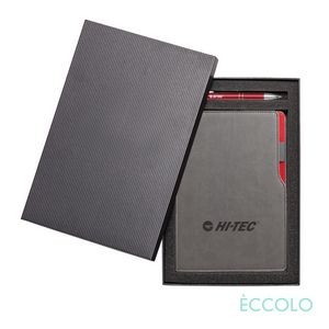 Eccolo® Mambo Journal/Clicker Pen Gift Set - (M) Red