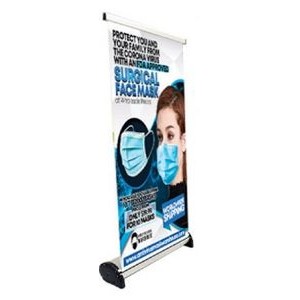 Single Sided Tabletop Retractable Banner Set (16.5"x11.75")
