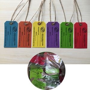 Custom Shape Kraft Gift Price Labels & Tags w/ 8" String Attached