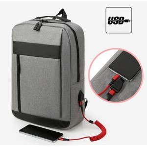 Anti Theft Laptop Backpack w/Charging Port