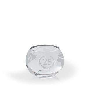 Wrapped Nevah Lead Crystal Rose Bowl Award - Small