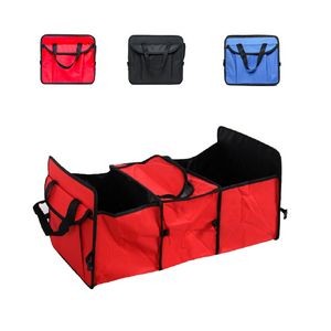 Foldable Car Organizer With Removable Cooler Storage bag