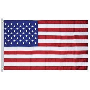 5' x 8' U.S. Outdoor Nylon Flag with Heading and Grommets (Imported)