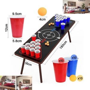 Beer Pong Table Mat for Drinking Games