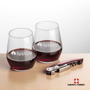 Swiss Force® Opener & 2 Germain Wine - Red