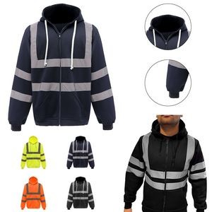 Mens Reflective Safety Hoodie