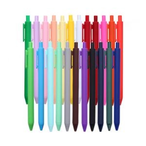 Candy-Colored Ballpoint Pen w/Clip