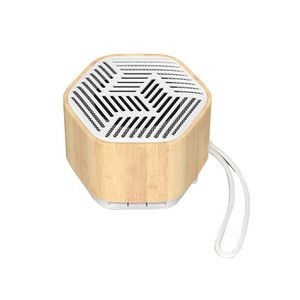 Wood Wireless Speaker with Flashing Lights