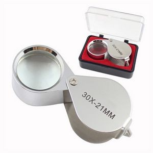30X Jewelers Loupe Magnifier Foldable Pocket Magnifying Glass
