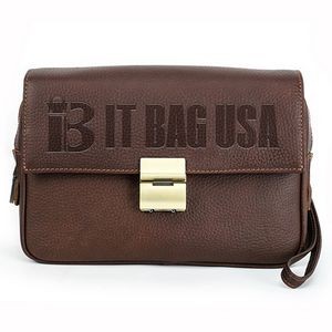 Genuine Leather High end anti-theft Combination lock bag