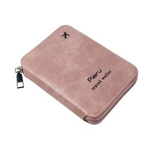 Multicolor Travel Waterproof FRID ID and Passport Holder Wallet with Zipper