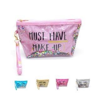 Fashion Creative Sequin Glitter Toiletry Pouch Cosmetic Bag