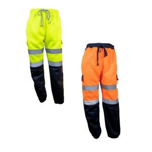 Visipro Reflective Colorblock Safety Jogger Sweatpants - 280g Fleece - Ansi 107-2020 Class 3