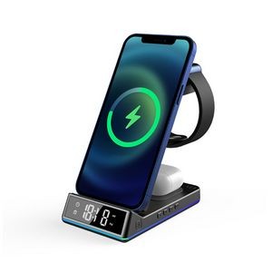5 in 1 Magnetic Wireless Charger Station With Adapter