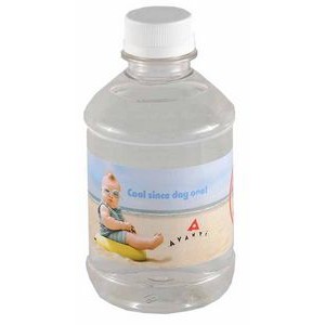 8 Oz. Custom Labeled Bottled Spring Water w/Flat Cap