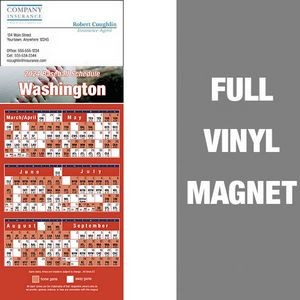 Washington Pro Baseball Schedule Vinyl Magnet (3 1/2"x8 1/2")