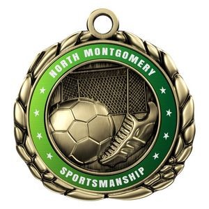 Vibraprint® Soccer Quali-Craft Medallion (2-1/2")