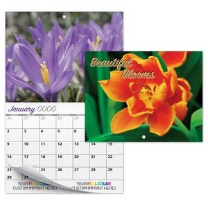 13 Month Custom Appointment Wall Calendar (High Gloss UV-Coated Cover)- BEAUTIFUL BLOOMS