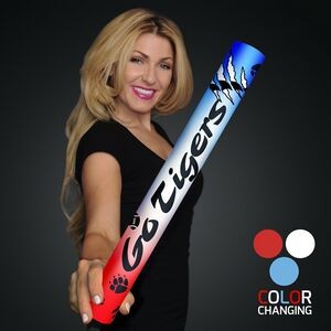 Fully Wrapped 16" Red/White/Blue Foam Cheer Stick - Domestic Imprint