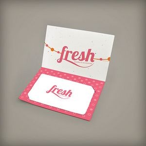 1-Sided Small Folded Seed Paper Gift Card Holder