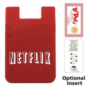 Dual Pocket Cell Phone Sleeve with Adhesive Backing