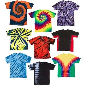 Irregular Youth Tie Dye T-Shirts - Assorted - Size Medium (Case of 12)