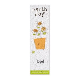 Small Seed Paper Earth Day Bookmark - Design G