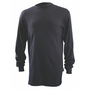 Flame Resistant Dual Certified for Arc and Flash Fire Long Sleeve Navy T-Shirt