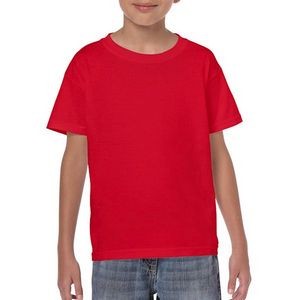 Heavy Cotton Youth T-shirt - Red - Large (Case of 12)