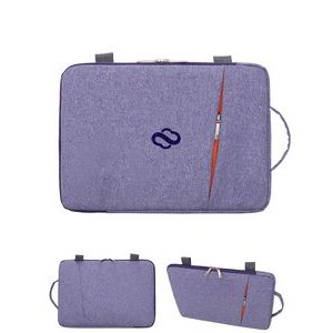 15" Water Resistance Plush Laptop Sleeve w/Shoulder Strap
