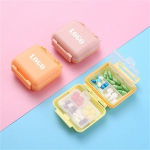 Portable Square Pill Container
