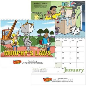 Full Color Murphy's Law Spiral Wall Calendar