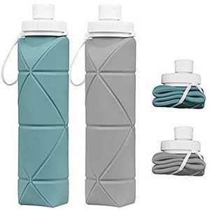 Silicone Portable Reusable Travel Water Bottle