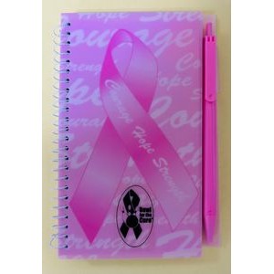 Spiral Notepad with Pen - Courage, Hope, Strength