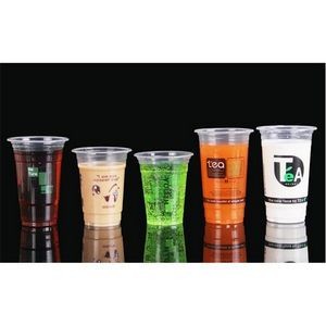 16oz(500ML) Plastic With Lid Disposable Drinking Cups