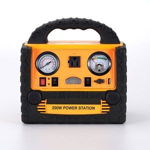 200W Portable Emergency battery booster Jump Starter combo 260PSI Air Compressor inflater !
