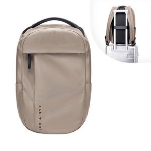 Lux & Nyx - Multi-compartment 16" Laptop Purpose Backpack (Light Beige)
