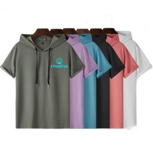 Pullover Cotton Hooded T-Shirts