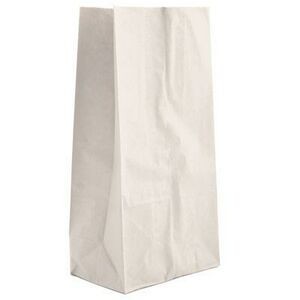White Kraft SOS 4 LB Grocery Bag (5"x3 1/8"x10")