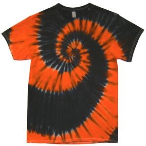Orange/Black Team Spiral Short Sleeve T-Shirt