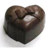 Small Chocolate Heart Box w/Bow