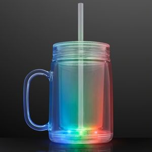 LED Mason Jar Travel Cup - BLANK