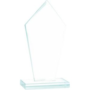 8 1/2" Diamond Jade Glass Award